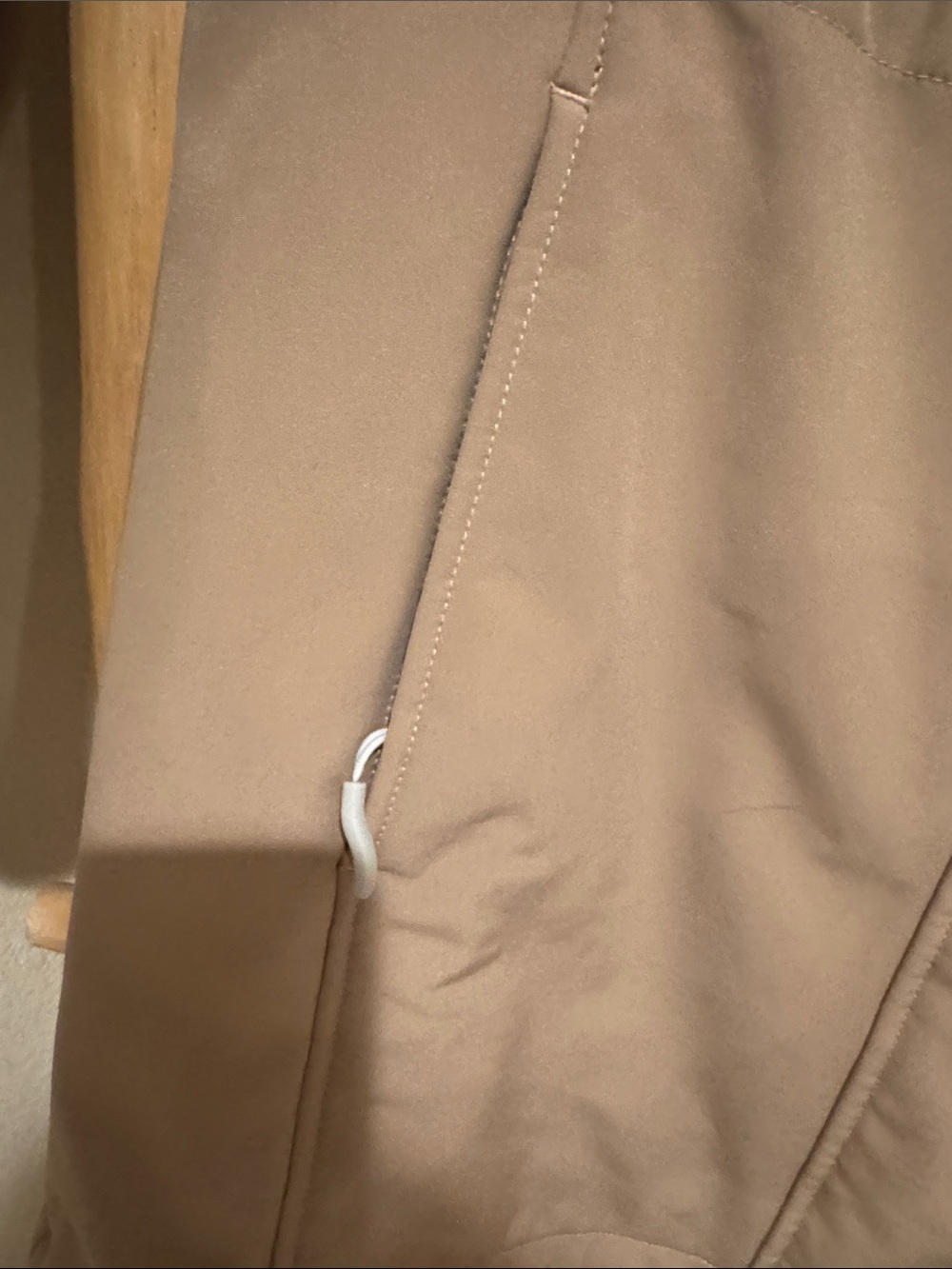 Lightweight Beige Hooded Trench Coat - Casual Everyday Style - Picture 5 of 7